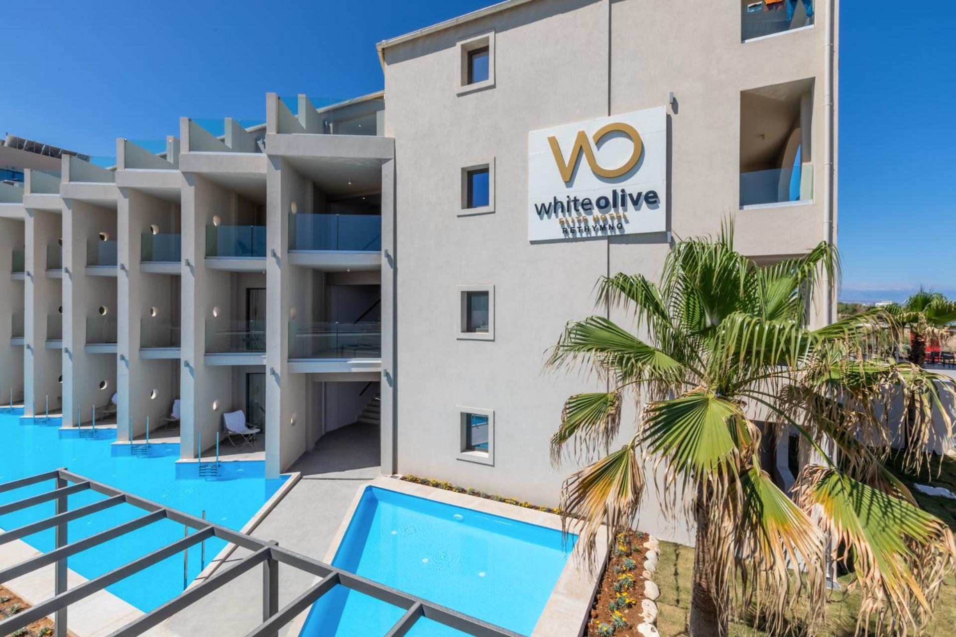 Hotel White Olive Elite Rethymno Sfáka Esterno foto