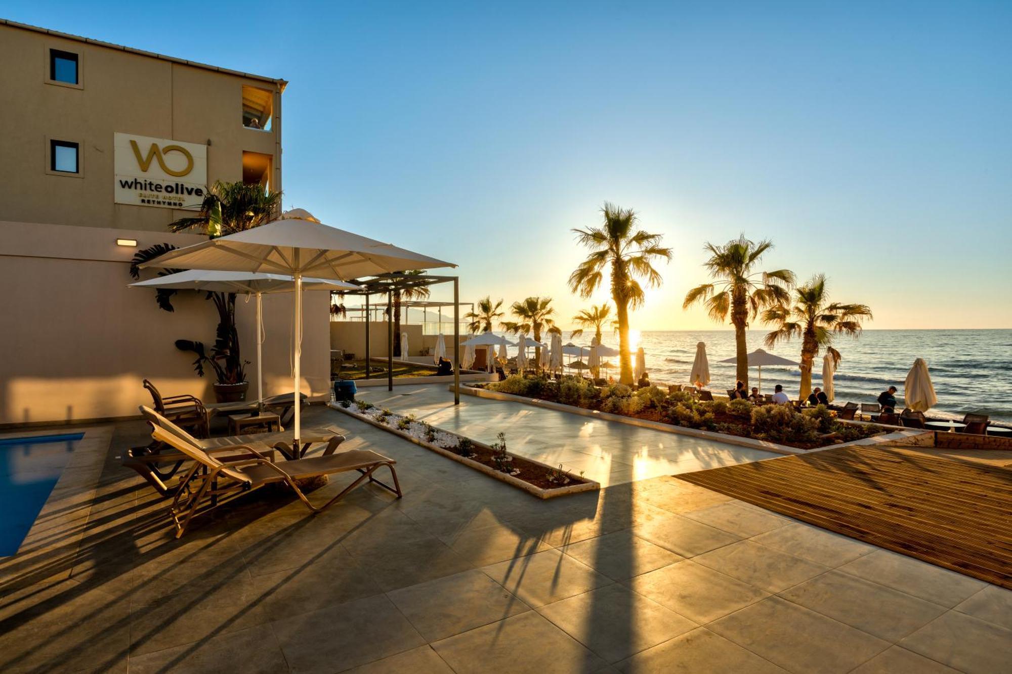 Hotel White Olive Elite Rethymno Sfáka Esterno foto